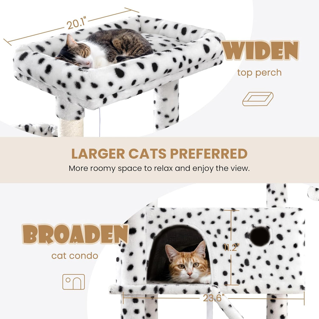 81" Multi-Level Cat Tree with Hammock, Scratching Posts & Cozy Perches – Perfect for Large Cats (Available in Multiple Colors)